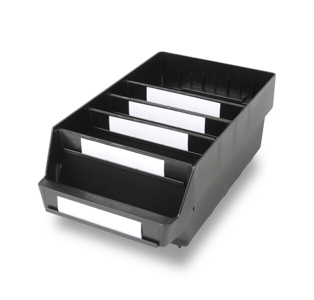Sichtlagerkasten leitfähig 4024-15 ESD schwarz