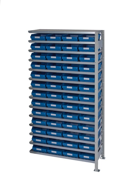 Anbauregal mit 52 Lagerkästen Typ 4024